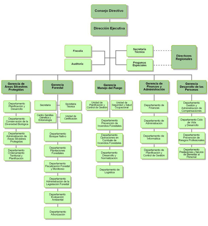 Organigrama CONAF