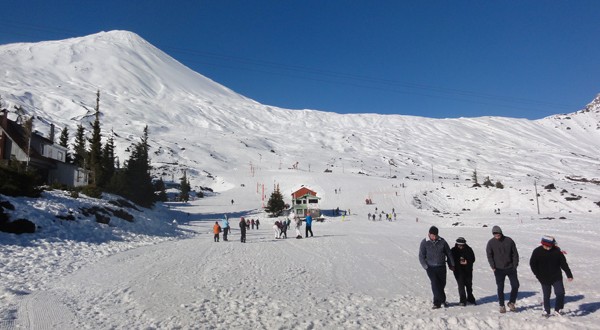 Canchas de ski del Parque Nacional Laguna del Laja.
