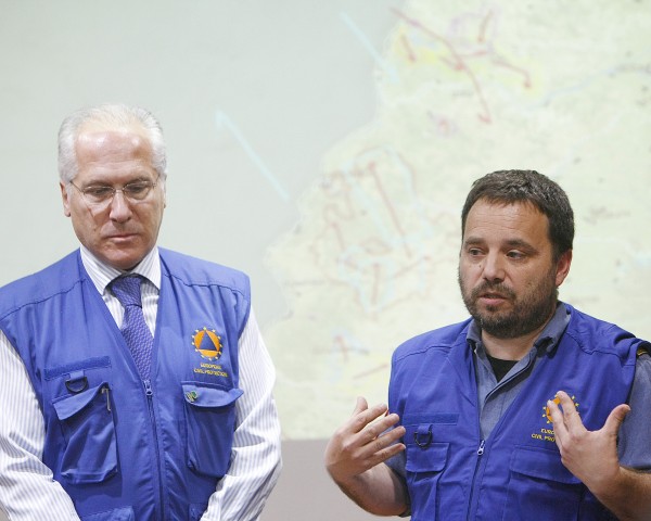 Julián Montero y Marc Castellnou, expertosen incendios forestales de la Unión Europea.