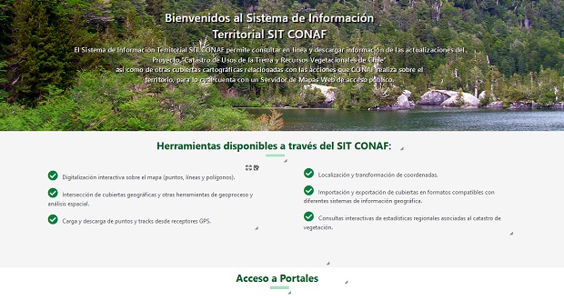 La publicación se encuentra disponible en la plataforma del Sistema de Información Territorial de CONAF, https://sit.conaf.cl