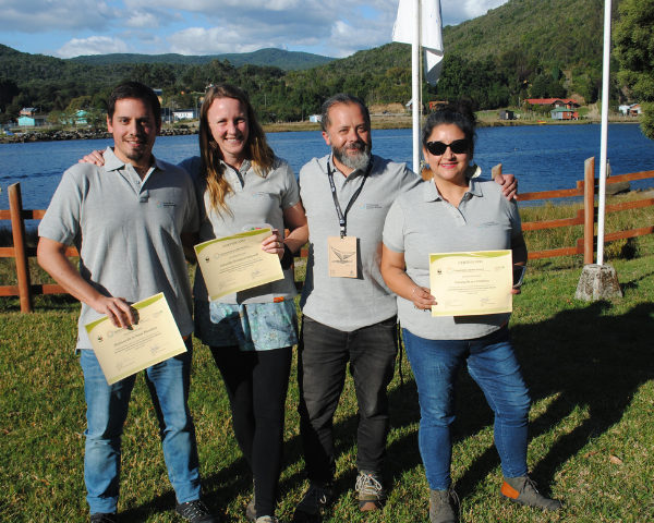 Los profesionales certificados: Mariano de la Maza Musalem, Gabriella Svensson Hagwall, Moisés Grimberg Pardo y Paloma Bravo Córdova. 